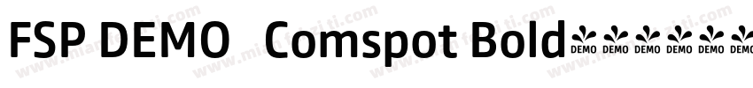 FSP DEMO   Comspot Bold字体转换